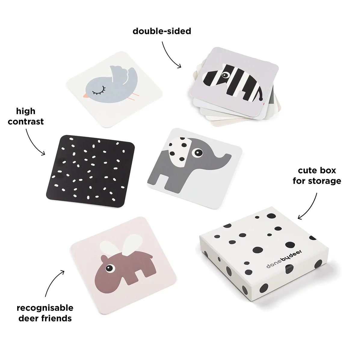 10 Kontrastkarten für Babys Deer friends Done by Deer mezcla