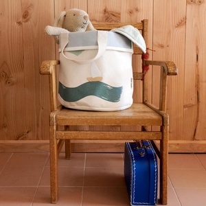 2 bestickte Körbe 31x25cm TOTO Dear April Big waves