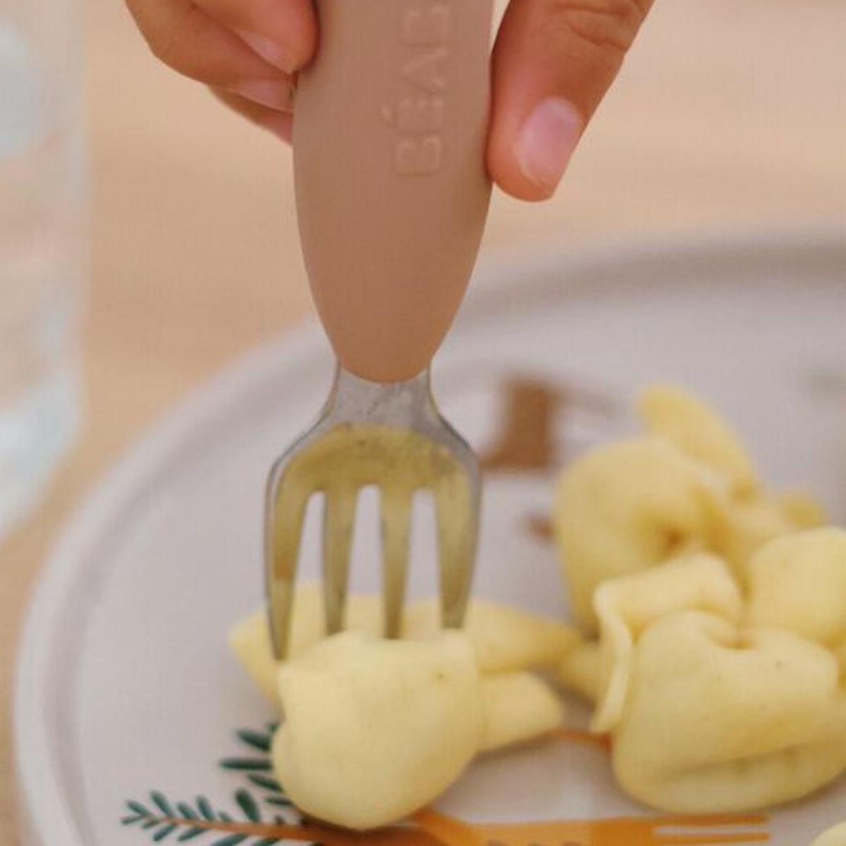 2 Gedecke Edelstahl Beaba pralin