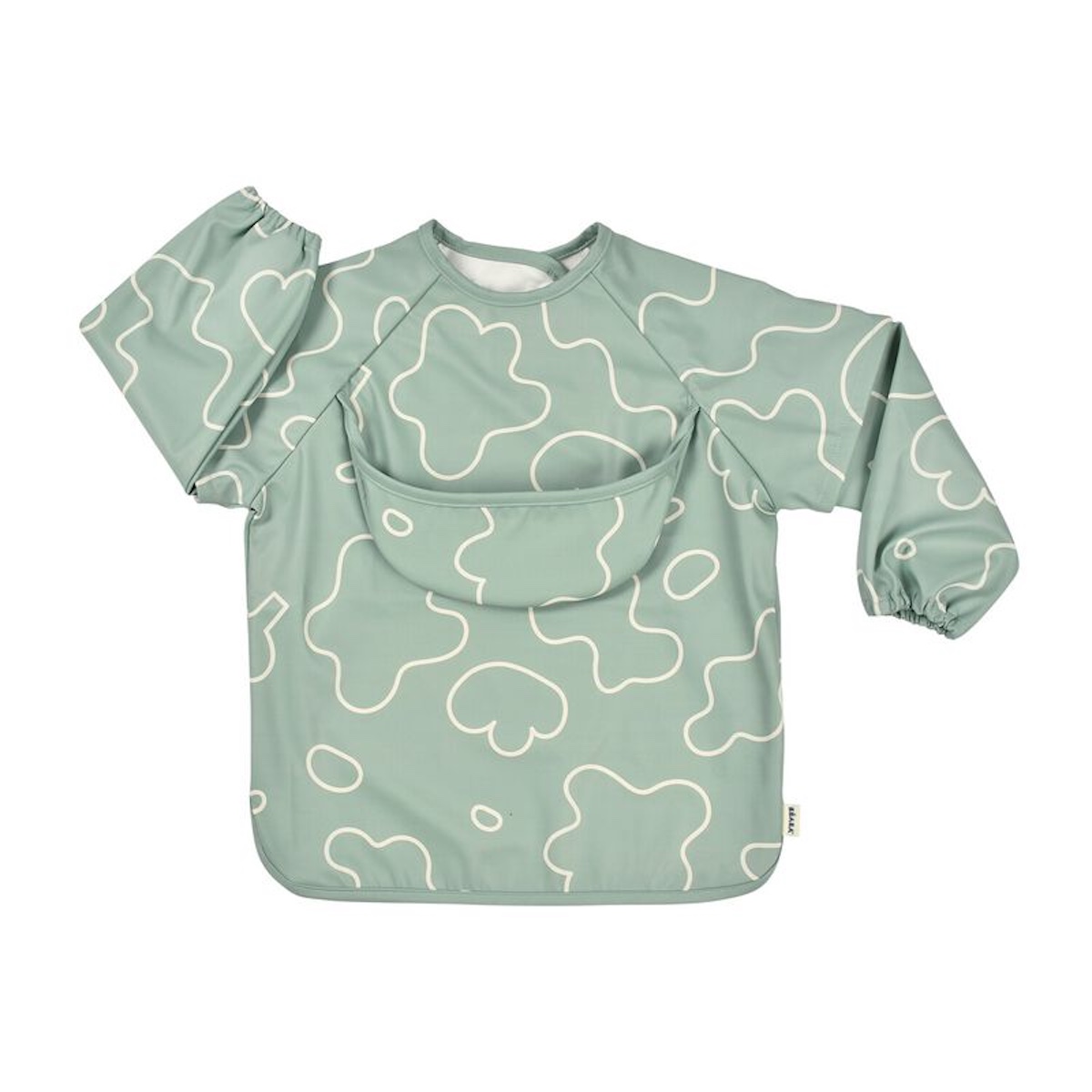 2 in 1 Langarm-Lätzchen Beaba Sage green
