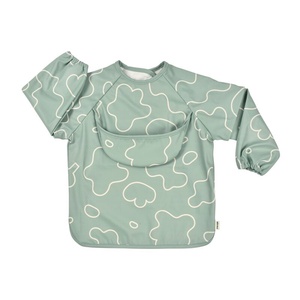 2 in 1 Langarm-Lätzchen Beaba Sage green