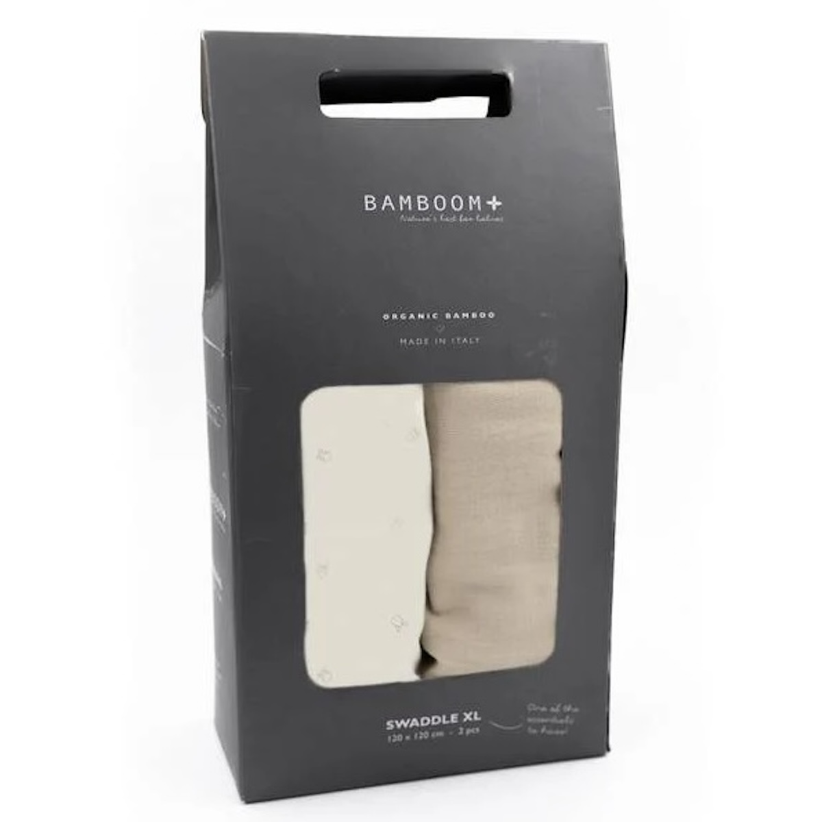 2 Langes XL Mehrweg 120x120cm Bamboom Birh Sand Tierfreunde