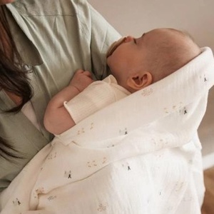 2 langes XL multi-purpose 120x120cm FARM BUDDIES Bamboom light sand