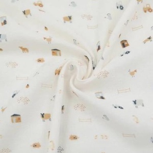 2 langes XL multi-purpose 120x120cm THE FARM Bamboom light sand