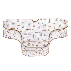 2 Lätzchen mit Ärmeln 6-24M LITTLE MATEYS Laessig königsblau