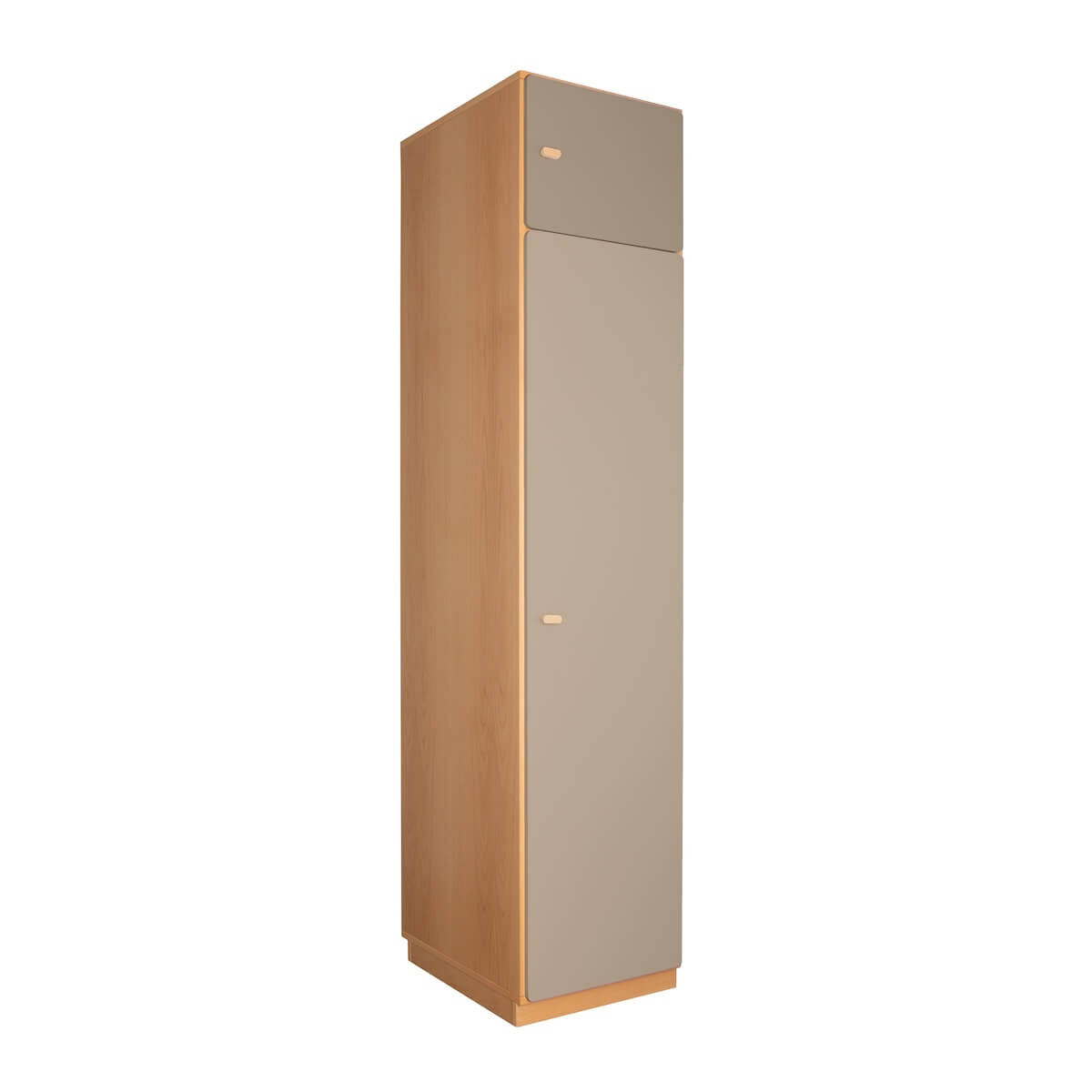 2-türiger Kleiderschrank 47,4x218cm DESTYLE de Breuyn natur hellgrau grau