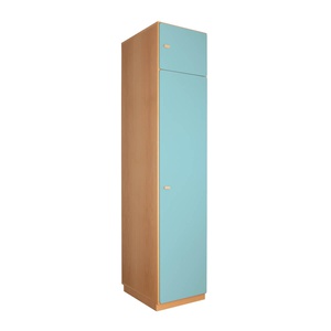 2-türiger Kleiderschrank 47,4x218cm DESTYLE de Breuyn natur kristallblau