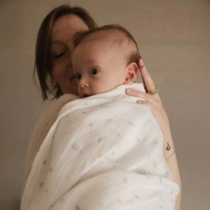 3 langes medium multi-purpose 75x75cm SEALIFE Bamboom light blue almond