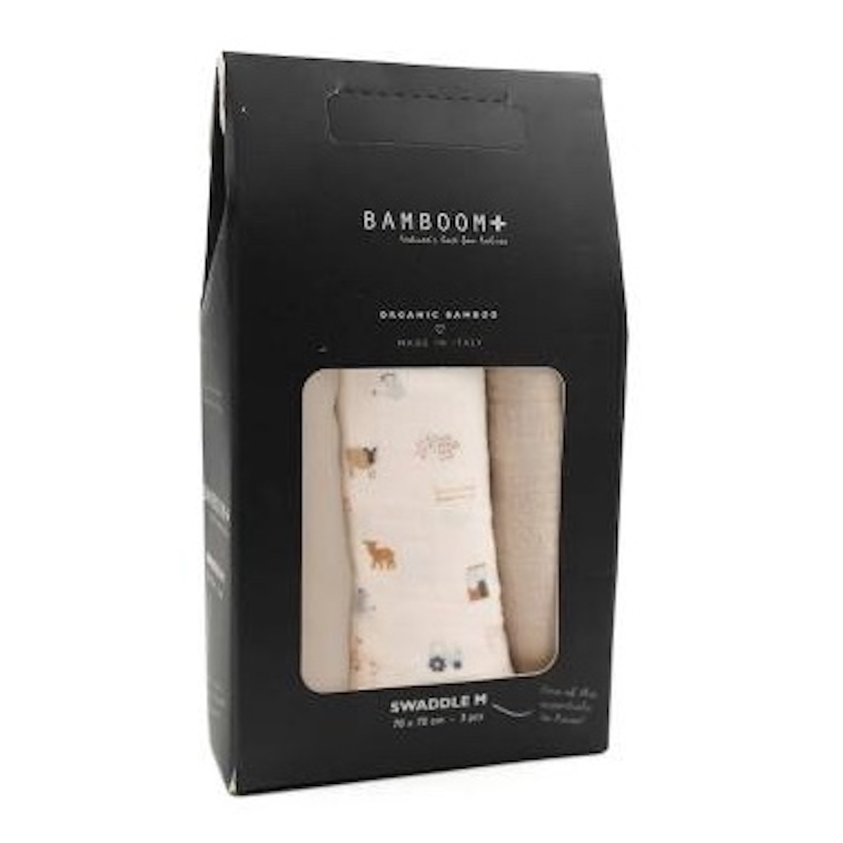 3 langes medium multi-purpose 75x75cm THE FARM Bamboom light sand almond