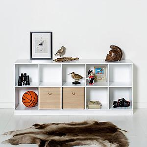 3 Schubladen WOOD Oliver Furniture Eiche-weiß