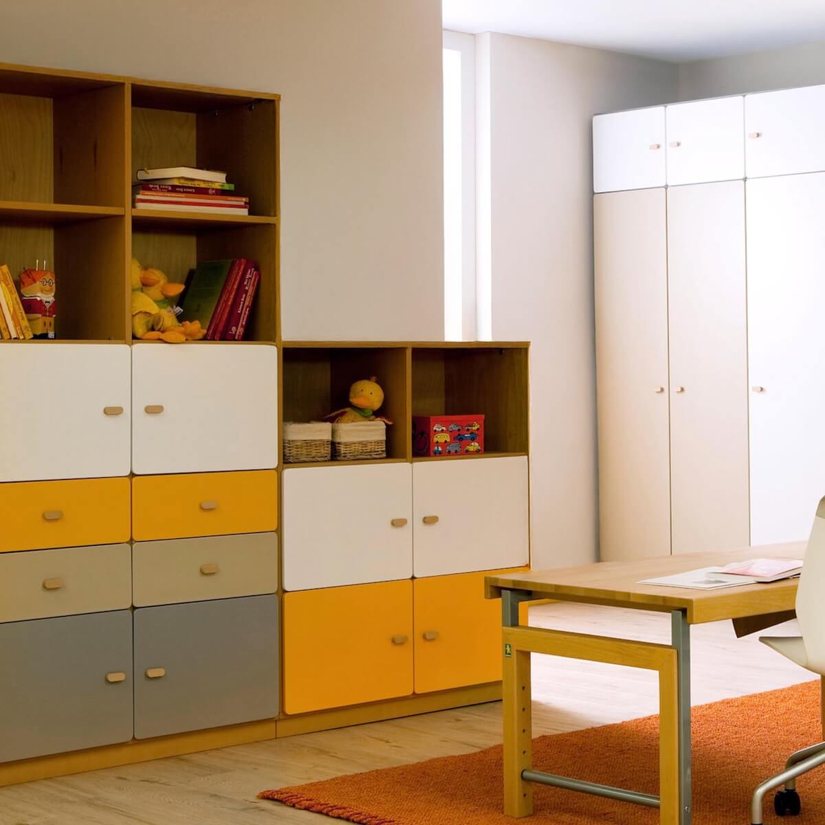 3-türiger Kleiderschrank 93x113cm DESTYLE de Breuyn pflaumenweiß