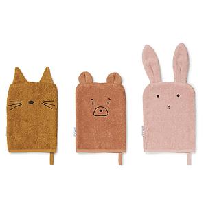 3 Waschlappen SYLVESTER Liewood Tuscany rose multi mix