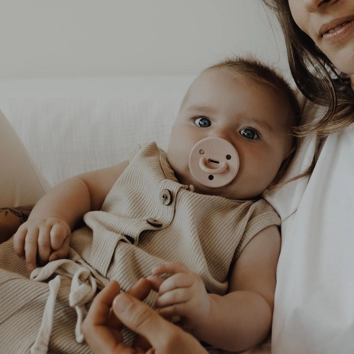 3er-Set Schnuller 0-6m ChooChoo BESTY Elhée nude sand kaki