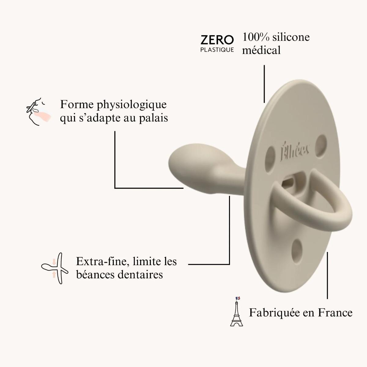 3er-Set Schnuller 0-6m ChooChoo BUDDY Elhée sand-blue ivy-green 