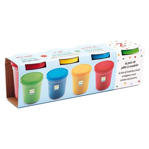 4 Gläser Knetmasse +2Y MODELAGES Djeco