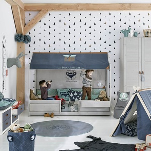 4-in-1 Bett für Stoffdach mit Deluxe Lattenrost 90x200cm Lifetime Kidsrooms weiß