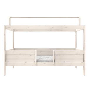 4-in-1 Bett für Stoffdach mit Deluxe Lattenrost 90x200cm Lifetime Kidsrooms whitewash