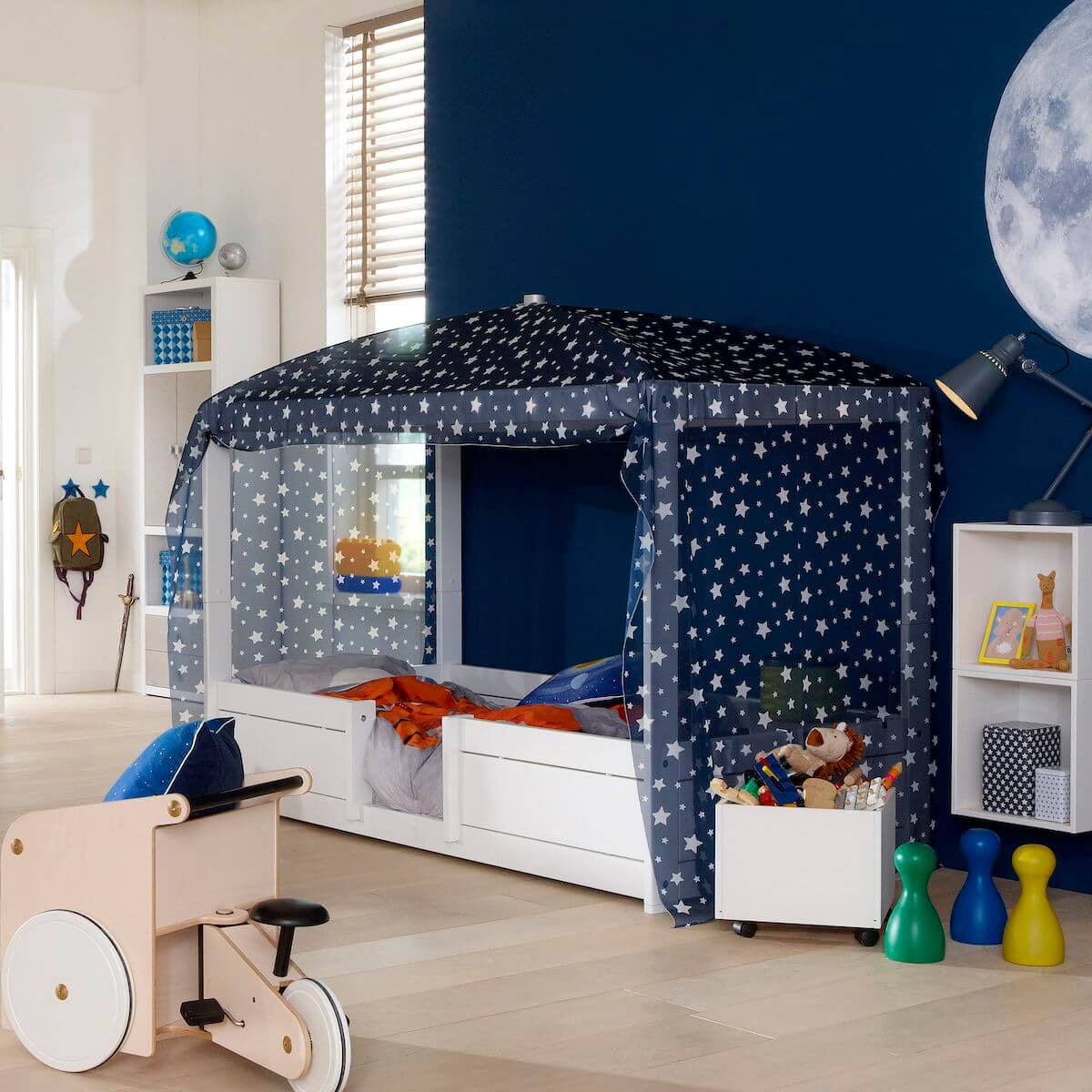 4-in-1 Bett mit Deluxe Lattenrost 90x200cm Lifetime Kidsroomsweiß