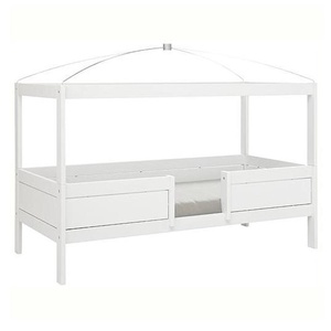 4-in-1 Himmelbett mit Rollrost 90x200cm Lifetime Kidsrooms weiß