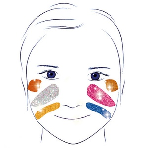 6 Make-up-Paletten +3Y METALL-EFFEKT Djeco