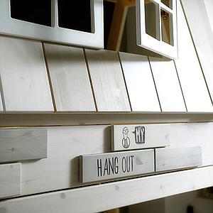 Abenteuerbett Etagenbett mit Rollrost 90x200cm HANGOUT Lifetime whitewash