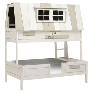 Abenteuerbett mit Deluxe Lattenrost 120x200cm HANGOUT Lifetime white wash