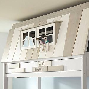 Abenteuerbett mit Deluxe Lattenrost HANGOUT Lifetime weiß