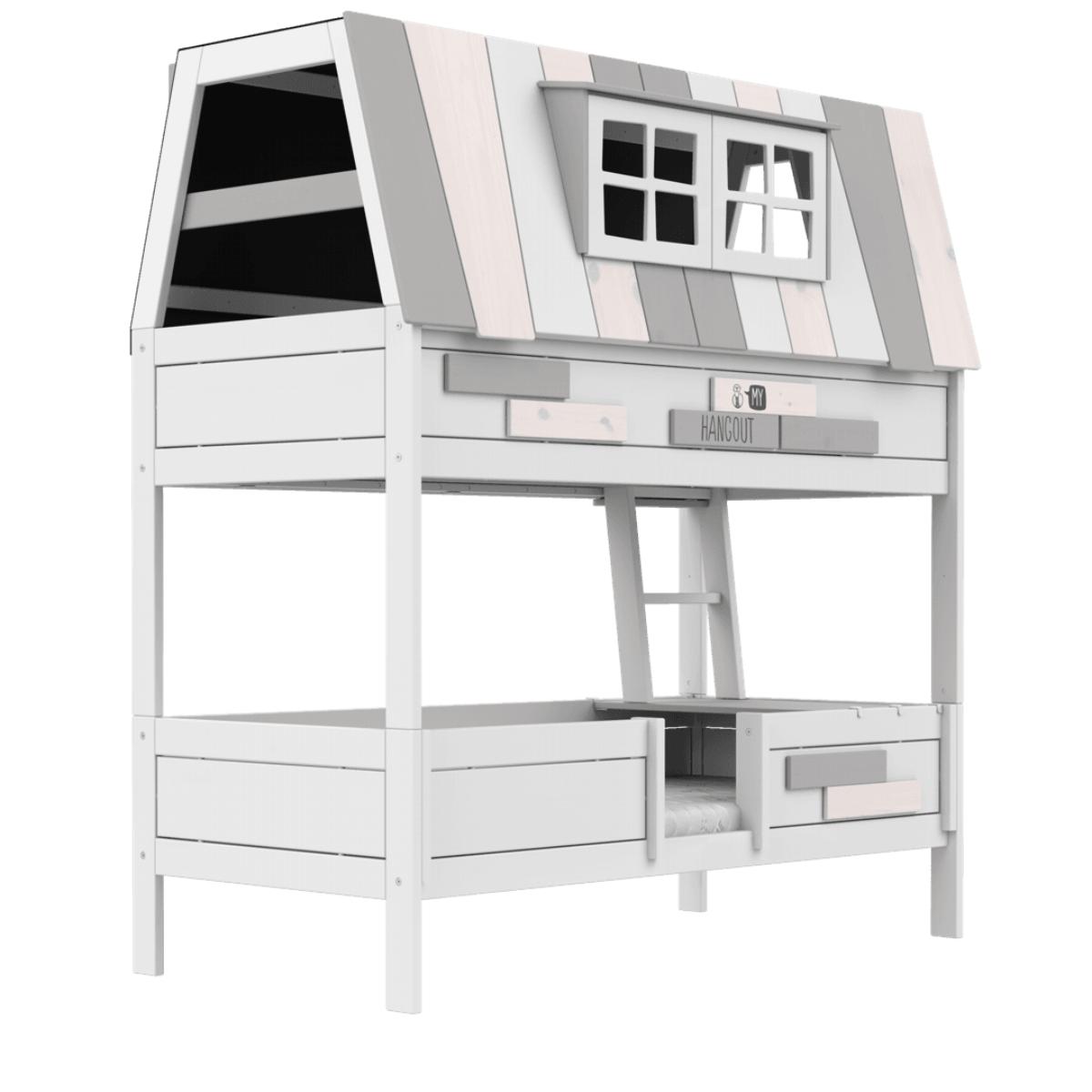 Abenteuerbett mit Rollrost 90x200cm HANGOUT Lifetime weiß