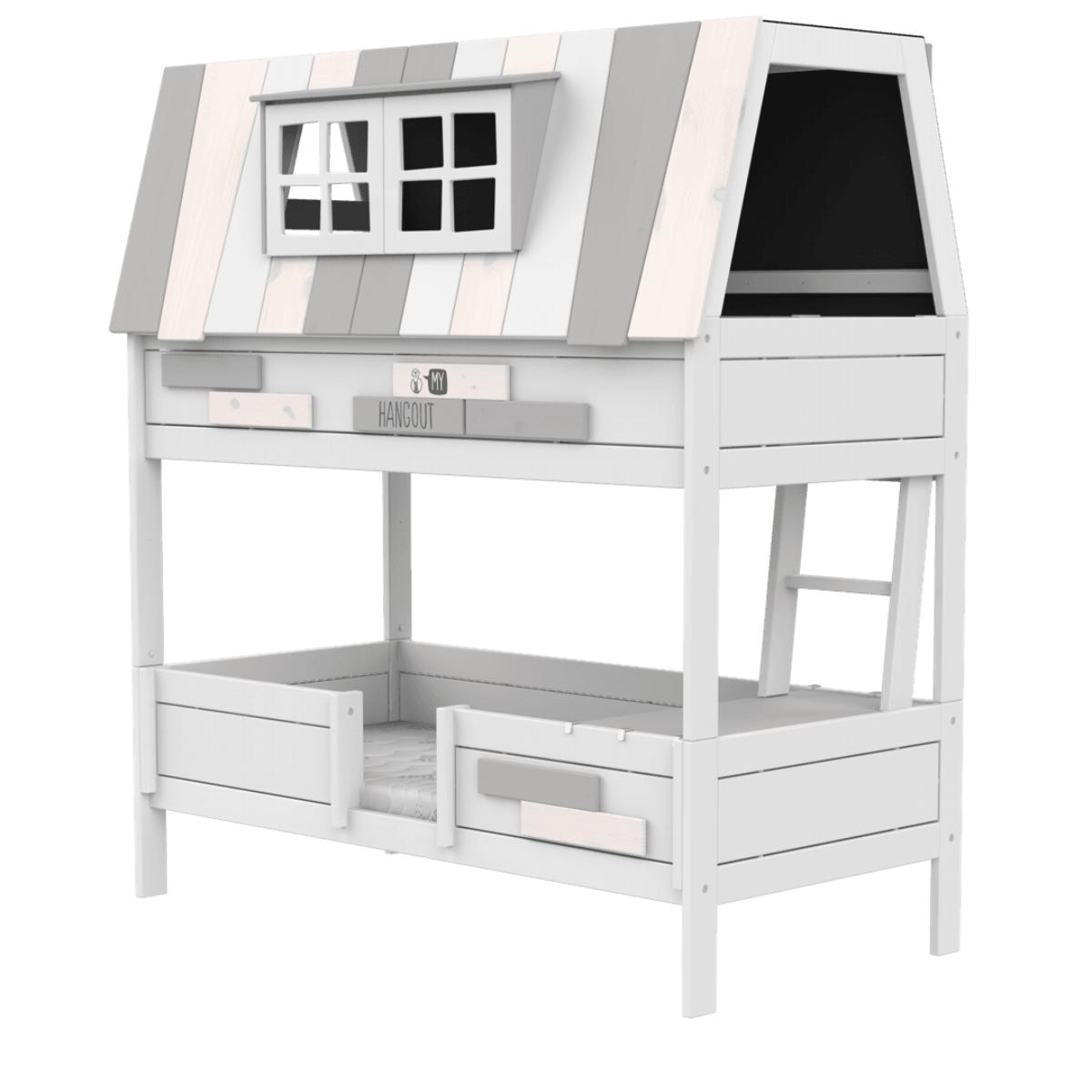 Abenteuerbett mit Rollrost 90x200cm HANGOUT Lifetime weiß