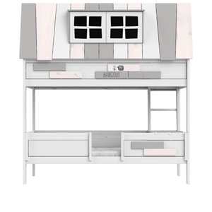 Abenteuerbett mit Rollrost 90x200cm HANGOUT Lifetime weiß