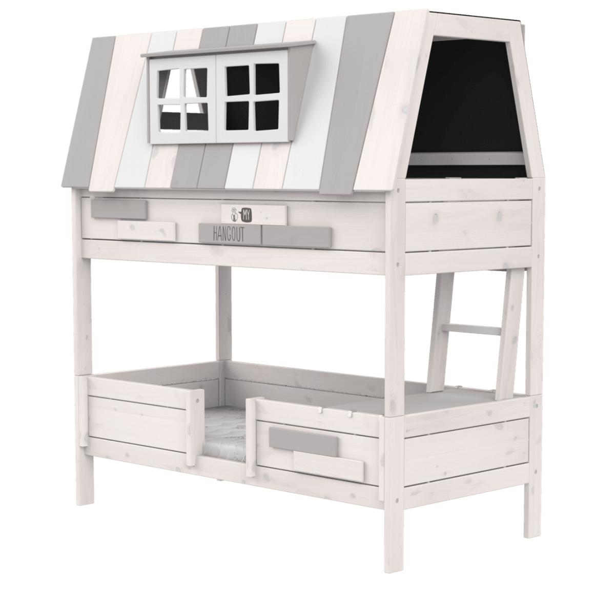 Abenteuerbett mit Rollrost 90x200cm HANGOUT Lifetime whitewash