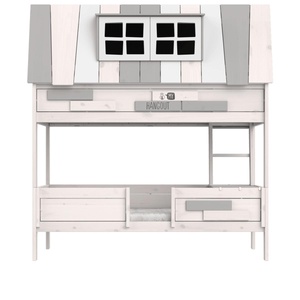 Abenteuerbett mit Rollrost 90x200cm HANGOUT Lifetime whitewash