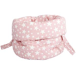 Abitare Kids Spielzeugtasche STARS Baumwolle Rosa