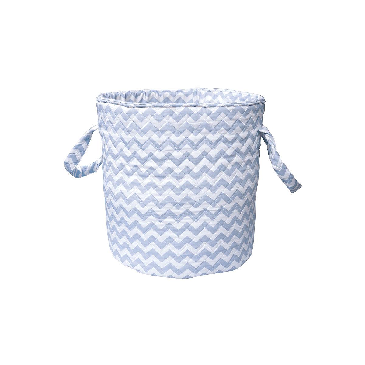 Abitare Kids Spielzeugtasche ZIG ZAG Baumwoll Hell blau