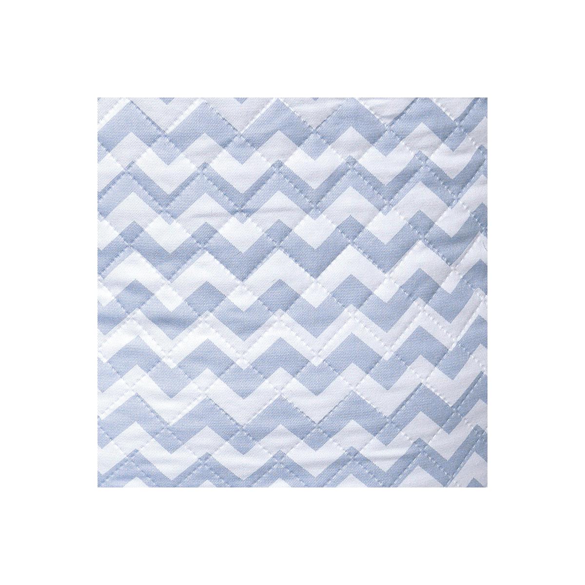 Abitare Kids Spielzeugtasche ZIG ZAG Baumwoll Hell blau