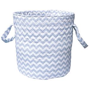 Abitare Kids Spielzeugtasche ZIG ZAG Baumwoll Hell blau