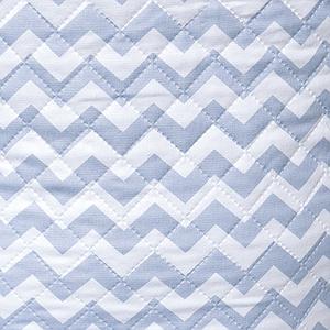 Abitare Kids Spielzeugtasche ZIG ZAG Baumwoll Hell blau