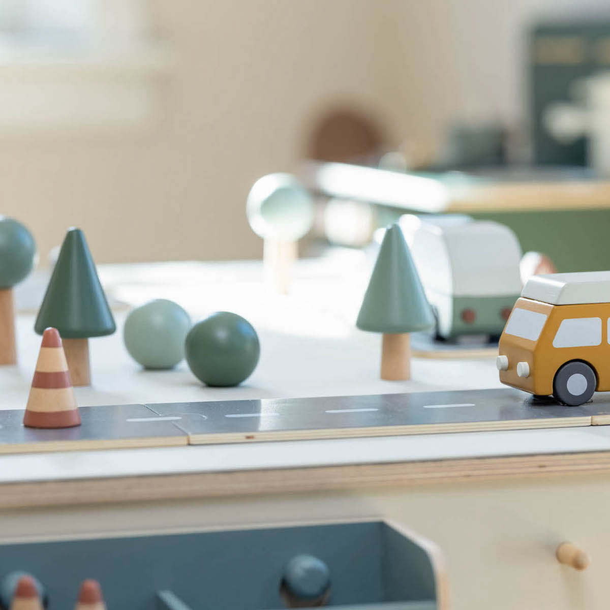 Accessories for Car Tracks Flexa Signs Trees Traffic cones