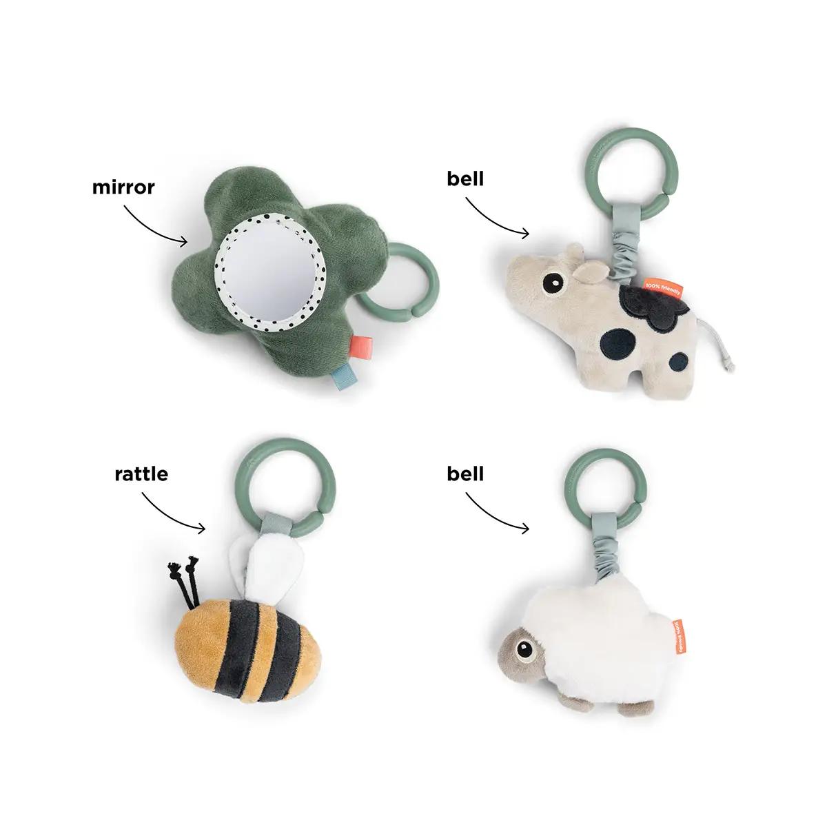 Activity play mat Tiny farm Done by deer Green