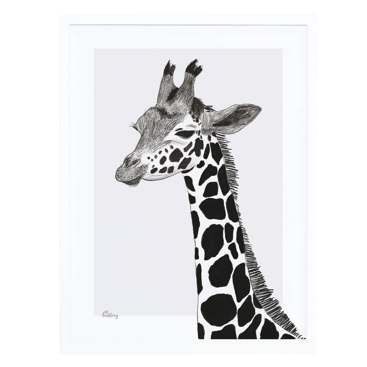 Affiche + Cadre (30X40Cm) - Serengeti : La Girafe Lilipinso