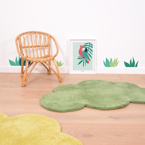 Affiche + Cadre (30X40Cm) - Tropica Perroquet Vert Lilipinso