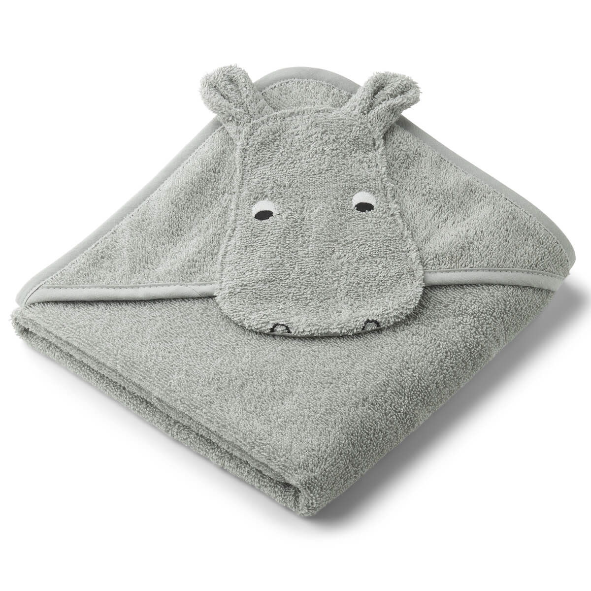 Albert hooded towel One Size LiewoodHippo dove blue DROP 1/22-nov2021