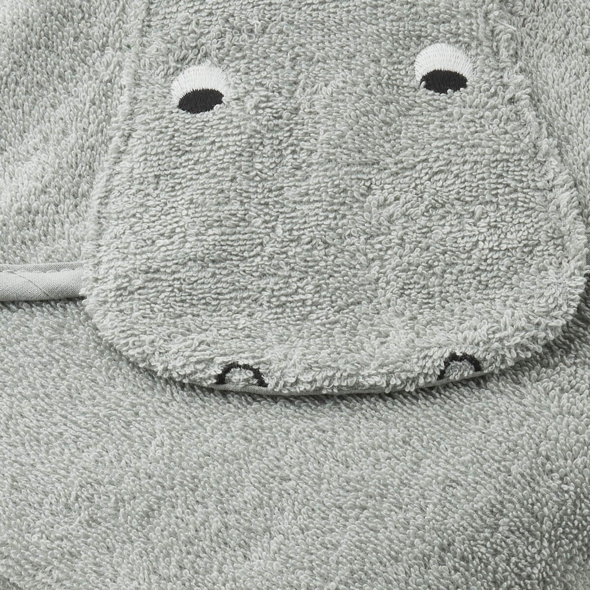 Albert hooded towel One Size LiewoodHippo dove blue DROP 1/22-nov2021