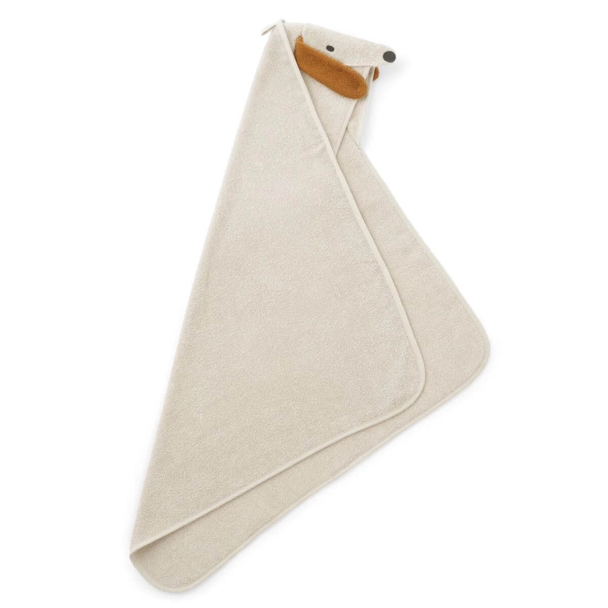 Albert Kapuzenhandtuch Liewood Dog sandy mix