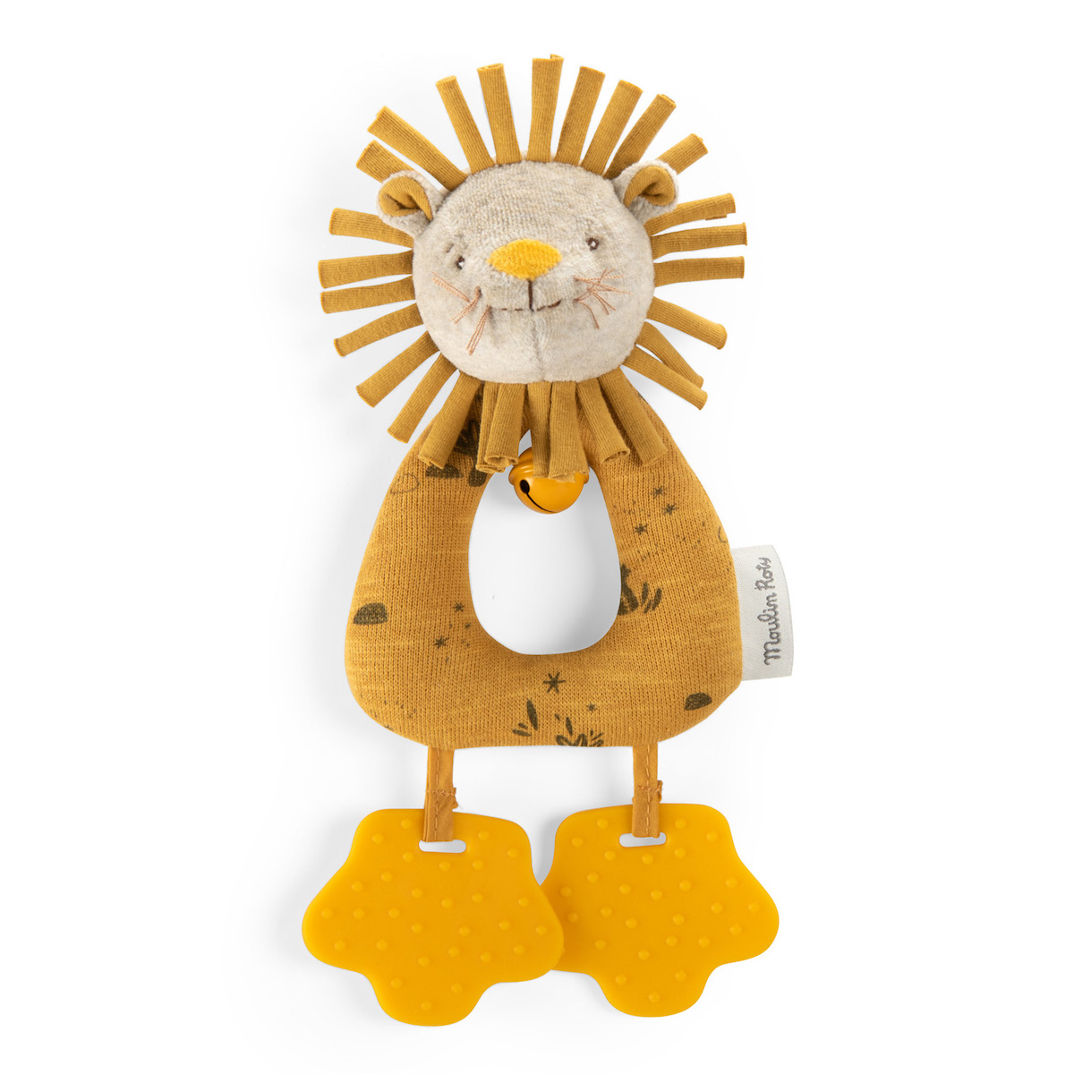 Anneau-hochet lion Sous mon baobab Moulin Roty