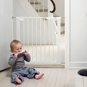 Asta Barriere Metall Babydan Blanc (Sans Rallonges)