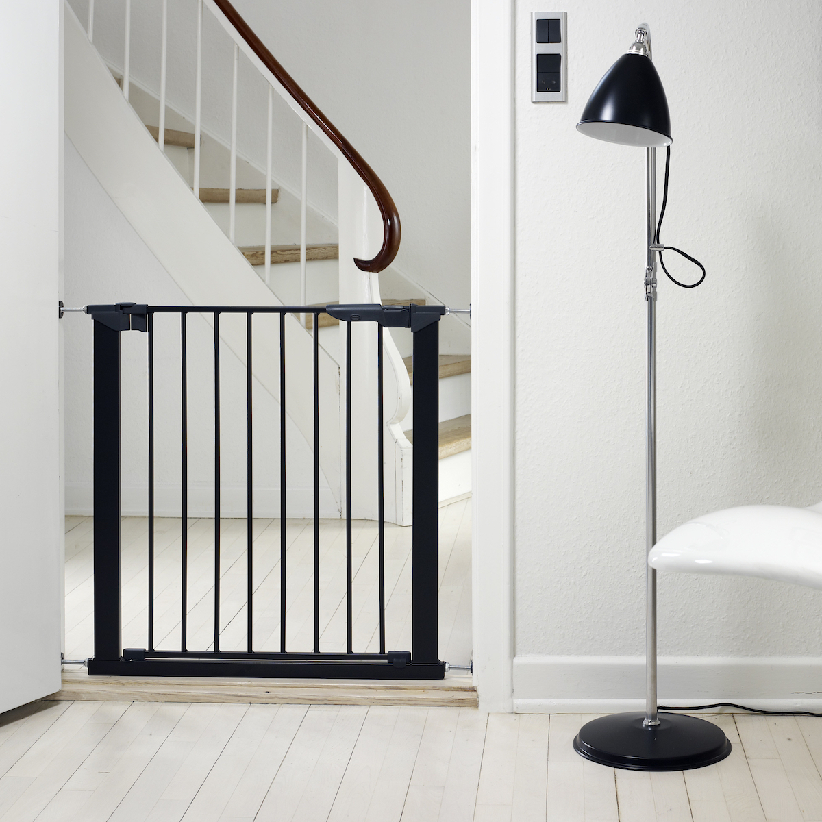 Asta Barriere Metall Babydan Noir (Sans Rallonges)