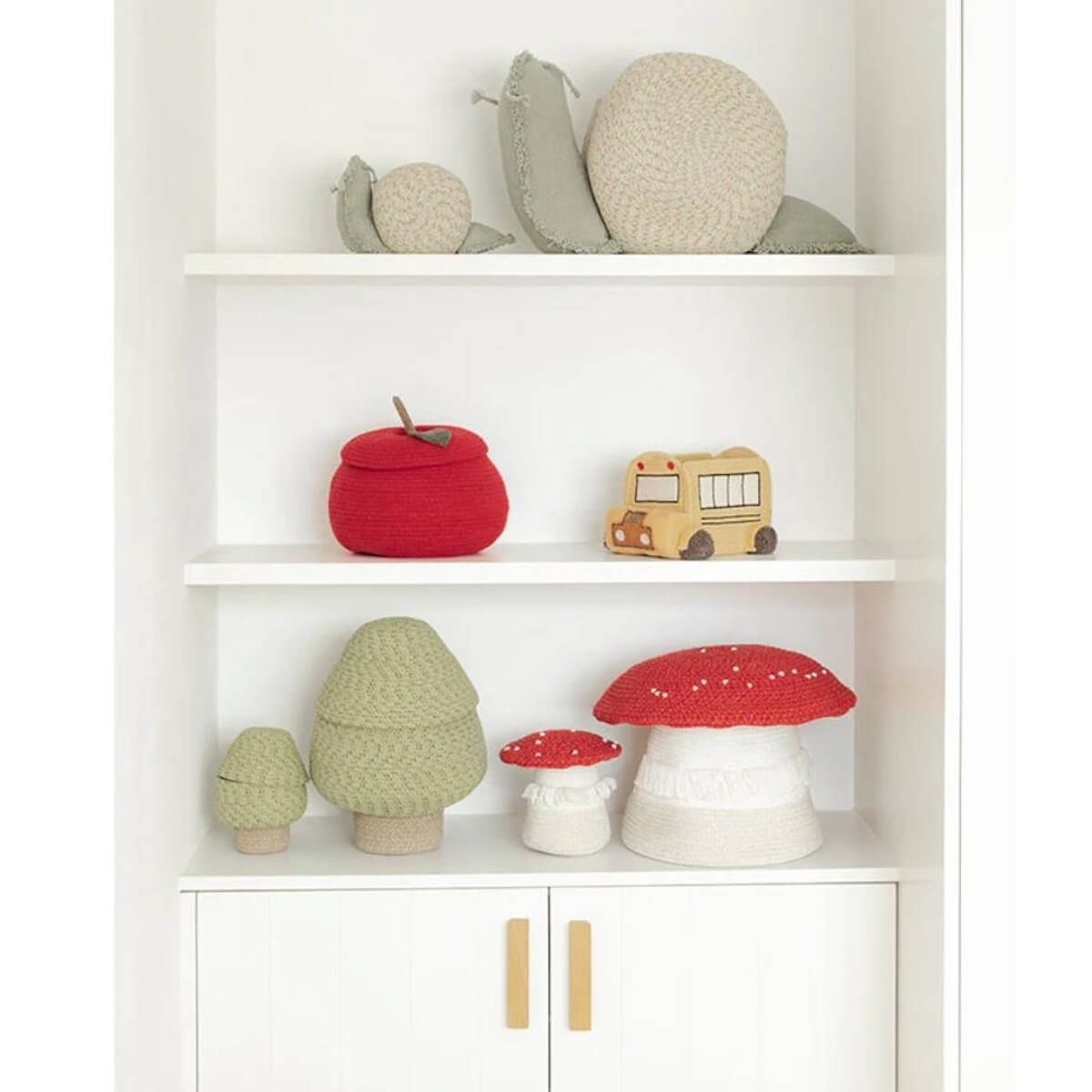 Aufbewahrungskorb 17x17cm Mini PILZ Lorena Canals