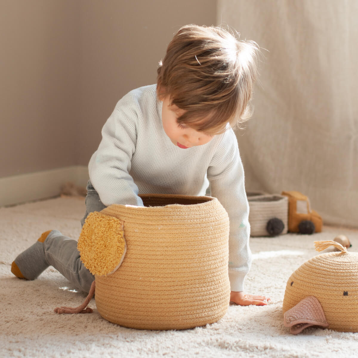 Aufbewahrungskorb 25x30cm CHARLIE CHICKEN Lorena Canals