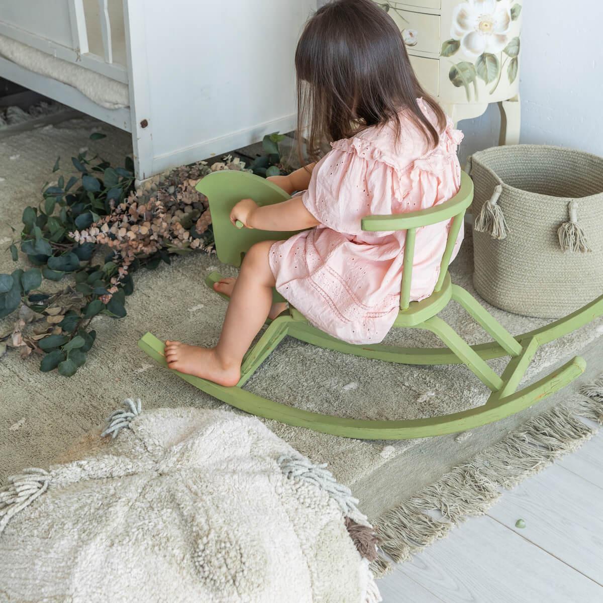 Aufbewahrungskorb 30x30cm WOODY Lorena Canals Olive